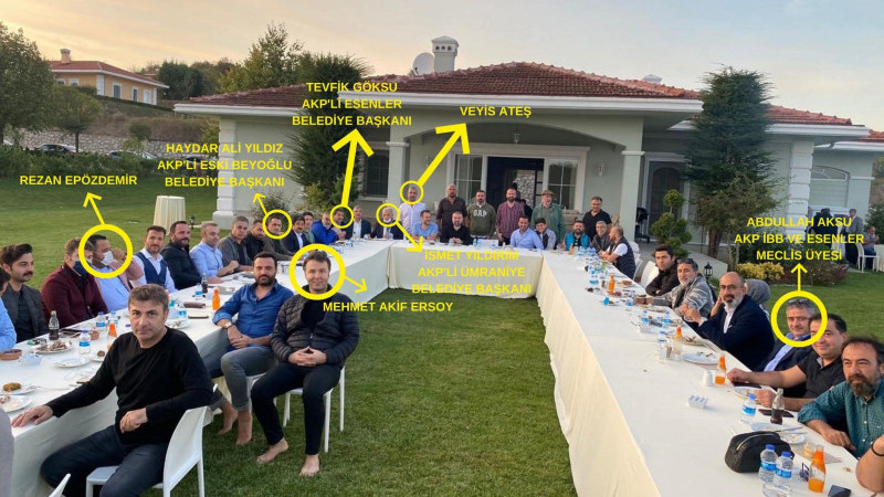 Veyis Ateş Körfez'deki malikanesinde Gebze'den bakın kimleri ağırlamış